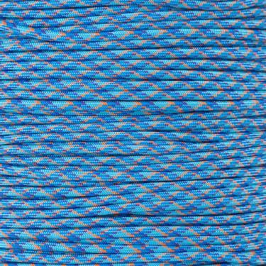 Imagem de Corda de paraquedas 550 tipo III 7 fios de 4 mm de diâmetro – 250 kg corda de sobrevivência de resistência à tração (30 m, nebulosa, enrolador)