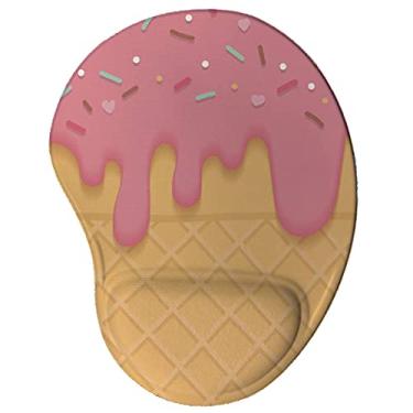 Imagem de Mouse pad Ergonômico Sorvete Rosa Presente Criativo