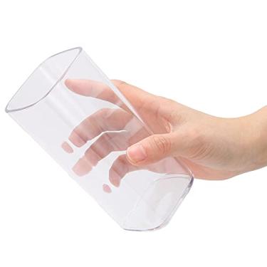 Imagem de Caneca de café, xícara quadrada de 400 ml xícara de chá para casa para restaurante para bar para escritório (cor transparente)