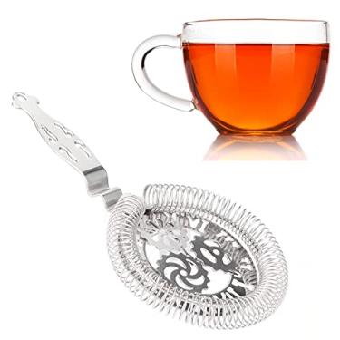 Imagem de Coador de bebidas para bar, fácil de usar, coador de coquetel de aço inoxidável, polido com alça confortável para bares para restaurantes (estilo três)