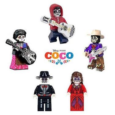 Imagem de Kit Bonecos Viva A Vida E Uma Festa Coco Miguel Disney Blocos De Montar