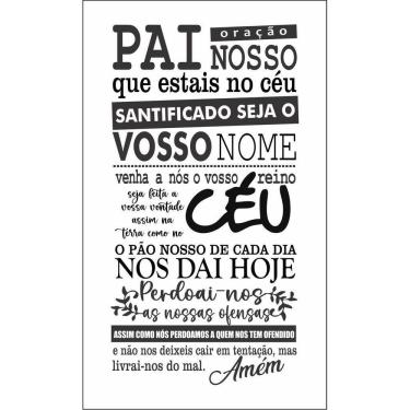 Imagem de Adesivo De Parede Para Sala E Igrejas Oração Do Pai Nosso