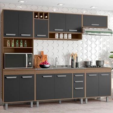 Imagem de Poliman Móveis - Cozinha Compacta 5 Peças Balcão para Pia e Cuba Barcelona Poliman Móveis