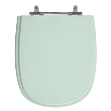 Imagem de Assento Sanitário Sabatini Verde Água Tampa para Vaso Icasa de Madeira Laqueada - SB