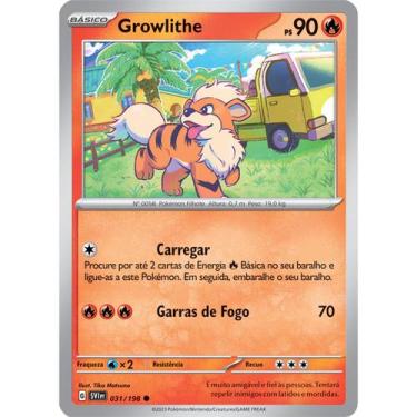 Imagem de Carta Pokémon - Growlithe 31/198 - Escarlate Violeta Sv1 - Copag
