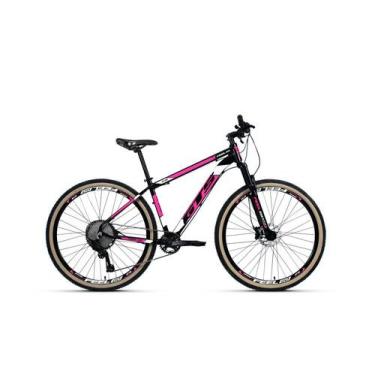 Bicicleta Aro 29 Gts Feel Freio À Disco 24 Marchas - Preto+Rosa