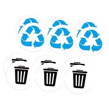 Imagem de NOLITOY 36 Peças Adesivos De Classificação De Lixo Lata De Lixo Reciclar Sinal Adesivos De Reciclagem De Lixo Adesivo De Lata De Lixo Reciclar Lixeiras Para Cozinha Etiqueta De Lixeira