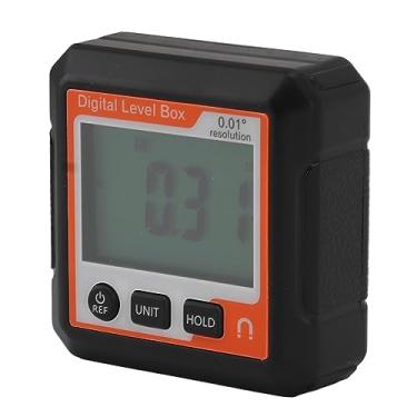 Imagem de Caixa de Nível Digital, Conversão de Inclinação de ângulo, Transferidor de Nível Digital, Bloqueio de Dados, 4x90 Graus, Portátil para Construção (Vermelho e branco)