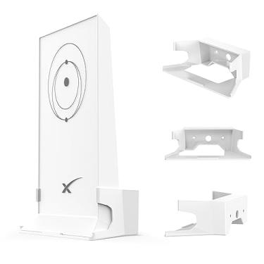 Imagem de MSAFF Suporte StarLink para parede, suporte de proteção de roteador para roteador de malha Star Link V2, economia de espaço de integridade de sinal, kit de internet Starlink suporte de parede de