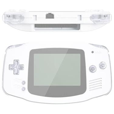 Imagem de eXtremeRate Conjunto completo de botões de substituição transparentes para Gameboy Advance GBA – console de jogos portátil não incluído