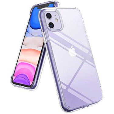 Imagem de Capa Antichoque para iPhone 11 (Tela 6.1), Ringke Fusion (Híbrida, Air Cushion, Certificado MIL-STD 810G), Apple iPhone 11 (Tela 6.1) (Crystal View (Clear) / Transparente)