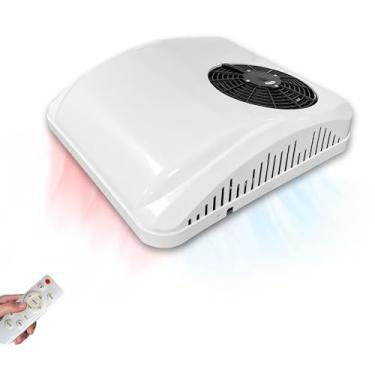Imagem de 12V Camper RV ar condicionado calor e frio unidade AC RV Eectric AC Fit Motorhome Trailer, EAC002.18.12.HC, branco