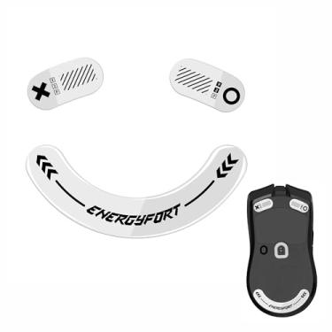 Imagem de MOSHOU Patins de mouse com bordas curvas arredondadas compatíveis com Razer Viper V2 pro Gaming Mouse Feet, sola super rápida, suave e durável, kit de atualização de mouse profissional (branco)