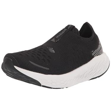 Imagem de New Balance Fresh Foam X 1080 Unlaced V1 Tênis de corrida feminino sem cadarço, Preto/branco, 5 Wide