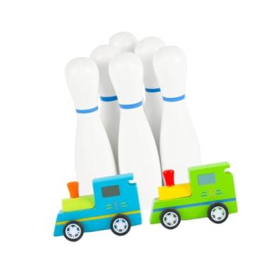 Imagem de YIJU Conjunto de boliche de brinquedo infantil, pinos e carros, conjunto de brinquedos interativos para, presentes de aniversário, para