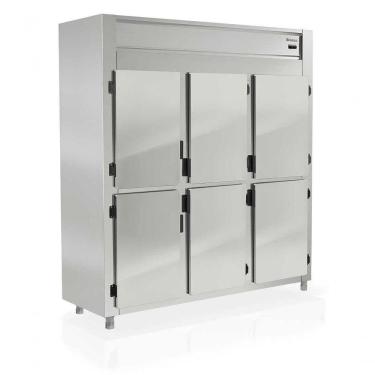 Imagem de Geladeira Comercial 6 Portas Grep6p Gelopar Refrigerador 6 Portas Inox 110v
