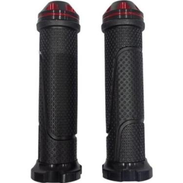Imagem de Manopla Esportiva Modelo Strip Preto e Vermelho - Loja Duas Rodas