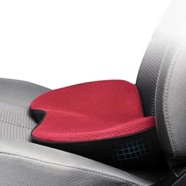 Imagem de Almofada de assento de carro para motorista, espuma viscoelástica grossa, almofada de assento para elevação de carro, alívio dor nas costas, almofada de suporte para cadeira de escritório