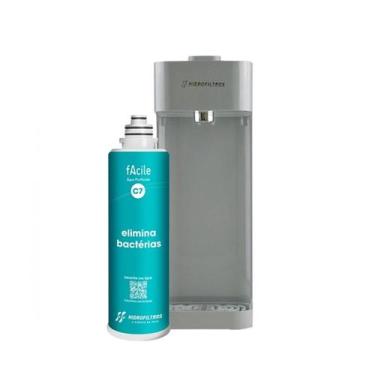 Imagem de Purificador de Água Facile C7 Cinza Remove Bactérias, Cloro - HIDROFIL