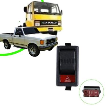 Imagem de Interruptor Botão Pisca Alerta para Ford Cargo 1986 a 2005 / F1000 / F