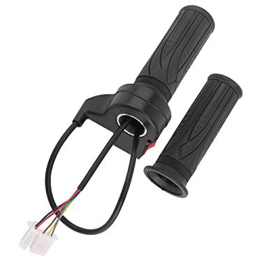 Imagem de 1 par de Apertos de Acelerador, Aperto de Acelerador de Bicicleta Elétrica, Engrenagem de 3 Velocidades, Apertos de Acelerador Antiderrapantes para Bicicleta Elétrica