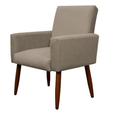 Imagem de Cadeira Poltrona Sala Escritorio Recepção Nina Suede Herrero, Cappucci