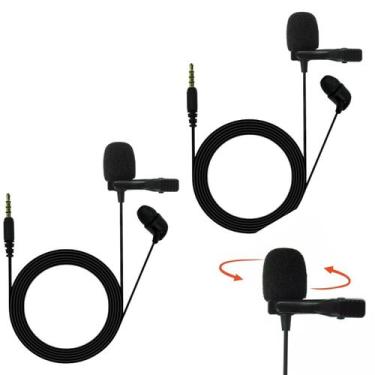 Imagem de Kit 2 Microfones de Lapela JBL CSLM20 P2 - Preto - Kit de Produtos