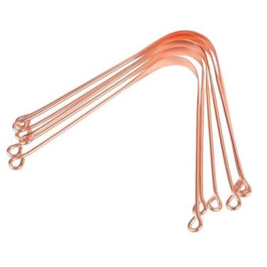 Imagem de Raspador Limpador De Língua Ayurveda De Cobre Puro Importado - Delphi
