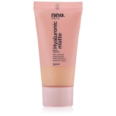 Imagem de Base Líquida Hyaluronic Matte cor 0,5 - Nina Makeup