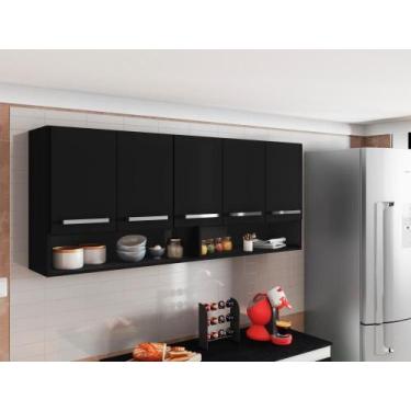 Imagem de Armario de Parede 4 Portas Preto Filipinas Bela Casa - Casa Moderna Mo