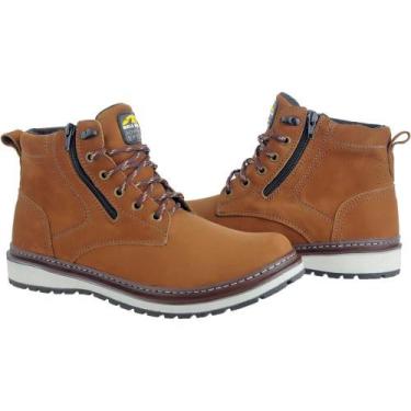 Imagem de Bota Casual Masculina Couro Zíper Calce Fácil Macia Conforto - Bell Bo
