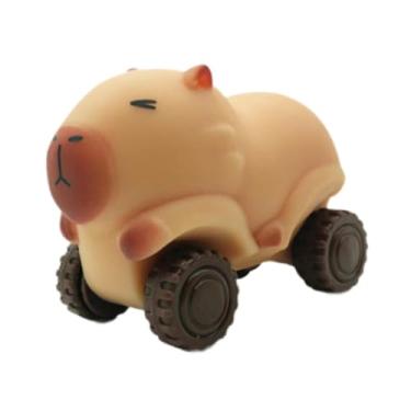 Imagem de Esquirla brinquedo festa favor ornamento dos desenhos animados exclusivo puxar carrinho roda areia slider brinquedo para crianças meninas, Marrom