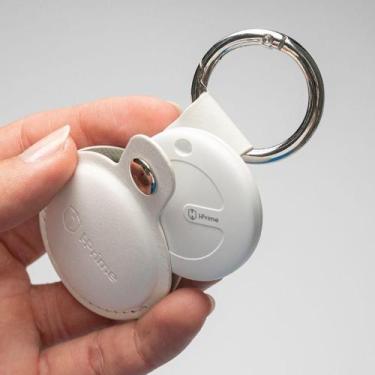 Imagem de Rastreador Hprime Tag Proteção Inteligente Chaveiro Key Case, Branco