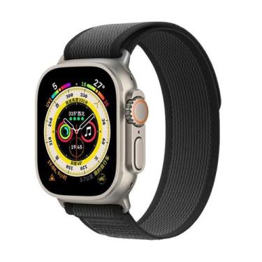 Imagem de Pulseira de Nylon Tira auto aderente Para Apple Watch Ultra 49mm / iWa