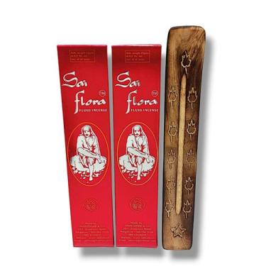 Imagem de Kit 2 Incensos Sri Sai Flora Massala + incensário - Tejjas