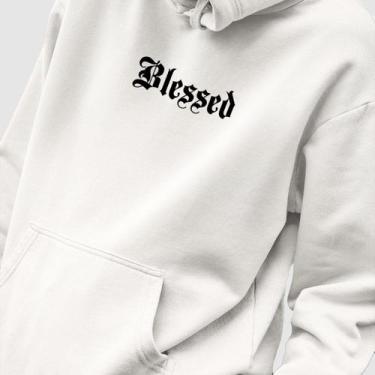 Imagem de Blusa Moletom Genuine Grit Masculino Estampado Algodão 30.1 Blessed, B