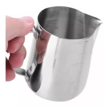 Imagem de Jarra Inox Cremeira Pitcher 350ml Leiteira Barista Americana para Latt