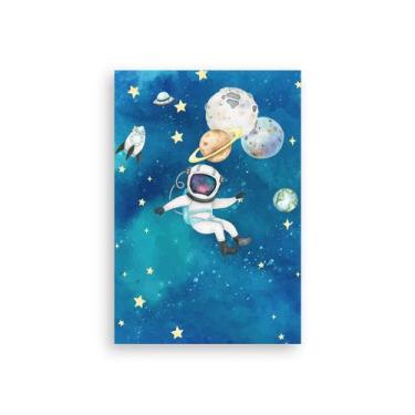 Imagem de Painel De Festa Vertical 1,50 x 2,20 -  Astronauta Galáxia Aquarela 01