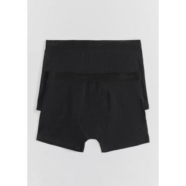 Imagem de Kit 2 Cuecas Boxer com Elástico Personalizado - Hering, G, Preto