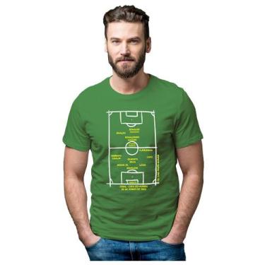 Imagem de Camiseta Brasil Penta Copa do Mundo 2002 - Novomanto, Verde, G