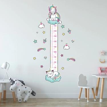 Imagem de Adesivo de Parede Unicórnio Teen Régua de Crescimento 152cm - Quartinh