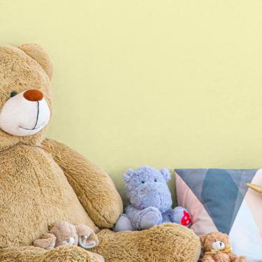 Imagem de Papel de Parede Adesivo Vinílico Prova d'água Amarelo Liso 2,70m - Lel