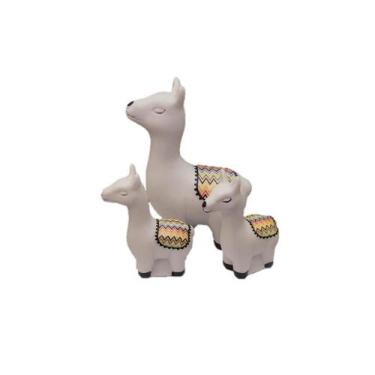 Imagem de Trio De Lhama Em Miniatura Enfeite E Decoração - Hp Decor