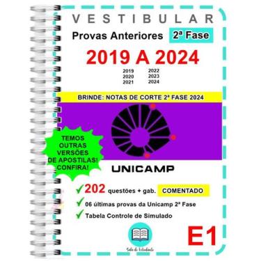Imagem de Unicamp (E1) 2ª Fase Provas 2019 a 2024 Gabarito Comentado - Sala Do E