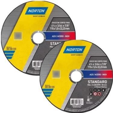 Imagem de 2 Disco De Desbastec/Acabamento 4.1/2Pol Flap-Disco Norton, G60
