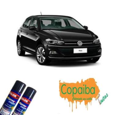 Imagem de Tinta Spray Automotiva (PRETO LISO) NA COR DO SEU CARRO 300ml Feita na