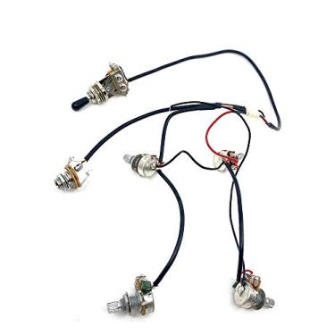 Imagem de Australian Luthier Supplies Chicote de fios para guitarras Epiphone Les Paul, SG etc. - com interruptor de alternância de 2 volumes, 2 tons, 3 vias e 1 conector