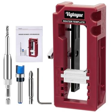 Imagem de Vigtayue Dobradiça de porta para dobradiça de porta de 7,6 cm a 12,7 cm de comprimento e tipos de dobradiça quadrada, raio de 1/10.2 cm ou raio de 5/8