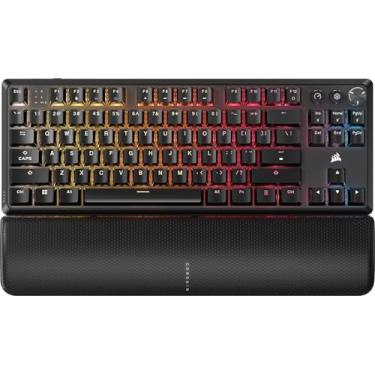 Imagem de Corsair Teclado mecânico para jogos K70 Core TKL sem fio RGB Tenkeyless – Interruptores lineares MLX Red v2 pré-lubrificados – Amortecimento de som de camada dupla – Teclas ABS Double Shot – QWERTY NA