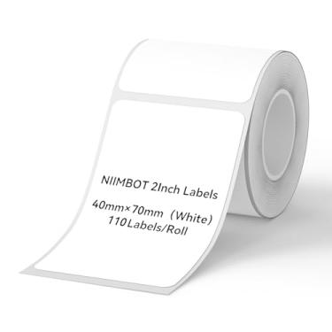 Imagem de NIIMBOT Etiquetas para etiquetadora B1/B21/B3S, fita de etiqueta térmica, impermeável, à prova de óleo para substituição de fita de etiquetagem de pequenas empresas de escritório em casa (4 cm × 7 cm